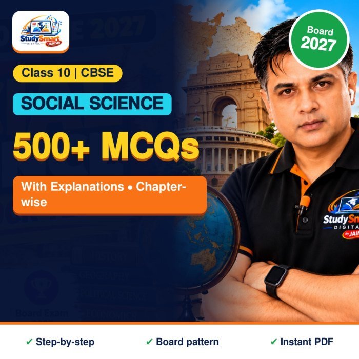 500+ Social Science MCQs with Explanations