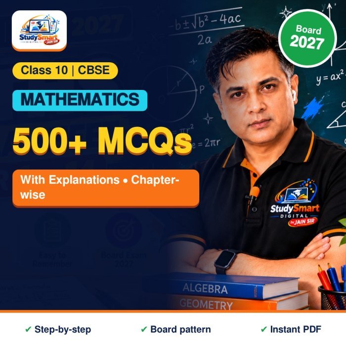 500+ Maths MCQs with Explanations